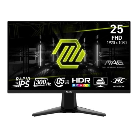 MSI Monitor MSI 24,5" MAG 255XF Rapid IPS FHD 300Hz 2xHDMI DP
