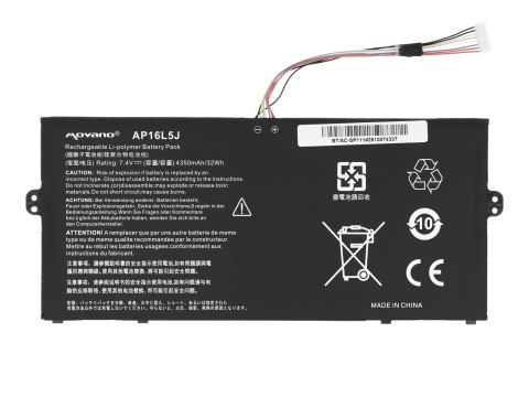 Bateria Movano do Acer CP311, SP111, SF514