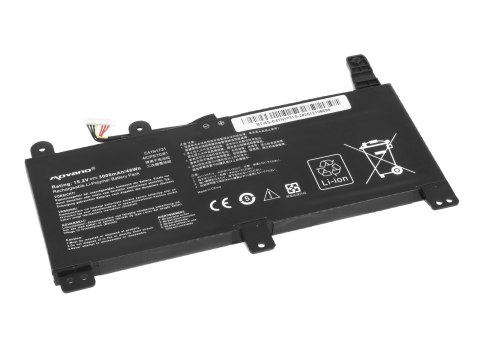 Bateria Movano do Asus ROG Strix G512LU, G531GU, G712LU (3000mAh)