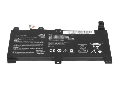 Bateria Movano do Asus ROG Strix G512LU, G531GU, G712LU (3000mAh)