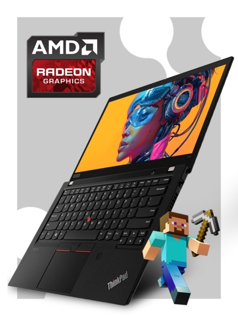 Laptop Lenovo ThinkPad T14 Gen 1 AMD RYZEN 16GB RAM 1TB SSD 14" Full HD dotykowy powystawowy