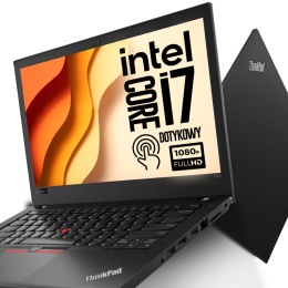 Laptop Lenovo ThinkPad T480 i7 16GB RAM 256GB SSD 14" Full HD poleasingowy