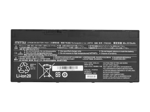 Bateria Mitsu do Fujitsu LifeBook U758