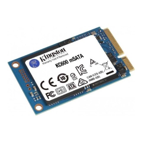 Kingston Dysk SSD Kingston KC600 1TB mSATA 1,8" (550/520 MB/s) NAND 3D TLC