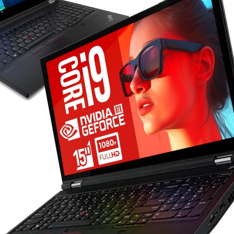 Laptop Lenovo ThinkPad T15g G1 i9 32GB RAM 1TB SSD 15,6" Full HD RTX 2070 powystawowy