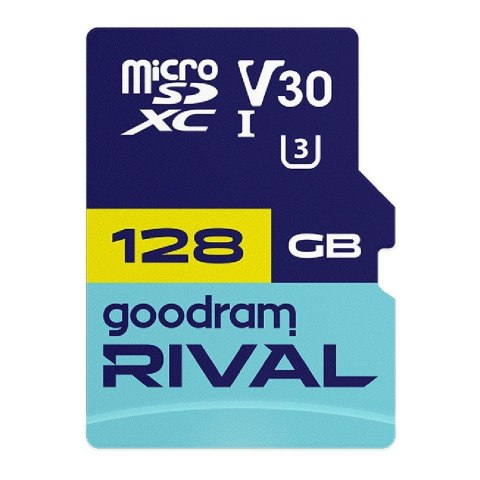 Goodram Karta pamięci microSDXC GOODRAM Rival 128GB UHS-I U3 V30 C10 + adapter