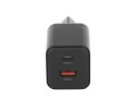 Ładowarka Movano GaN 45W USB-C PD + USB-A (black)