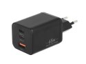 Ładowarka Movano GaN 65W 2x USB-C PD + USB-A (black)