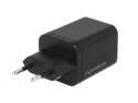 Ładowarka Movano GaN 65W 2x USB-C PD + USB-A (black)