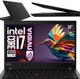 Laptop Lenovo ThinkPad T490 i7 16GB RAM 512GB SSD 14" MX250 Full HD poleasingowy