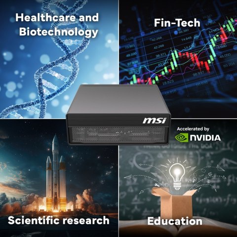 MSI AI EdgeXpert MS-C931 ARM Cortex-X925 10Core + ARM Cortex-A725 10Core 128GB LPDDR5x SSD4TB M.2 NVMe NVIDIA GB10 Grace Blackwe