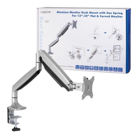 LogiLink Uchwyt do monitora LCD/LED LogiLink aluminiowy, VESA 100x100, 13-32"