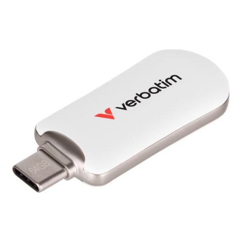 Verbatim Pendrive Verbatim Plectra 64GB USB-C 3.0 White