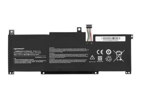 Bateria Movano do MSI Modern 14, Prestige 14, Summit E14