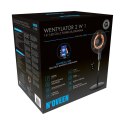 Wentylator 2 w 1 z funkcją grzania NOVEEN F740 16"/40cm