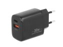 Ładowarka Movano GaN 30W USB-C PD + USB-A (black)