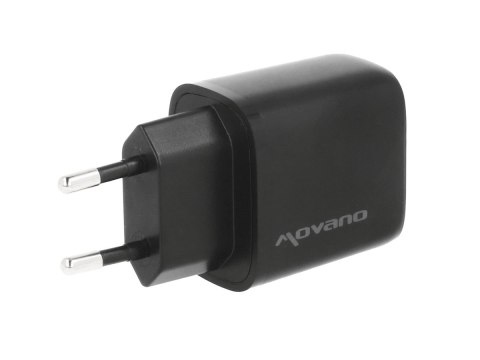 Ładowarka Movano GaN 30W USB-C PD + USB-A (black)