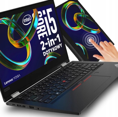 Laptop Lenovo ThinkPad L13 Yoga G2 i5 16GB RAM 2TB SSD 1920x1080 13,3" Full HD dotykowy poleasingowy