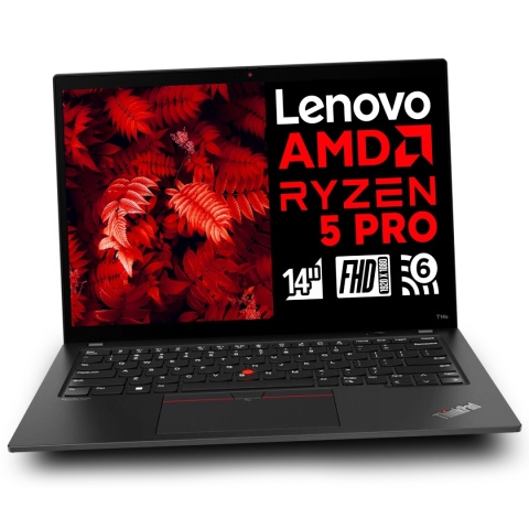 Laptop Lenovo ThinkPad T14s G1 Ryzen 5 Pro 16GB RAM 2TB SSD 14" Full HD powystawowy