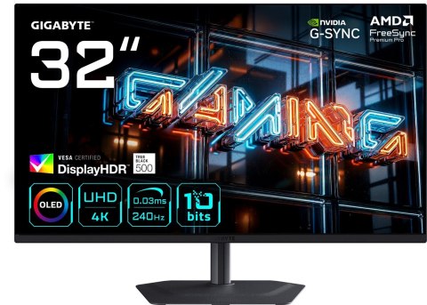 MONITOR GIGABYTE QD-OLED 31,5" MO32U24 240Hz