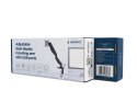 GEMBIRD BIURKOWE REGULOWANE RAMIĘ/UCHWYT NA MONITOR Z PORTAMI USB (REGULOWANE), OD 17" DO 32", OBCIĄŻENIE DO 9KG