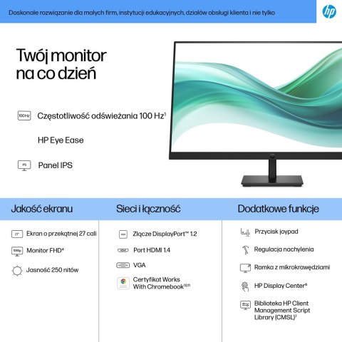 MONITOR HP LED 27" S3 Pro 327pf 100Hz (B0CG3UT)