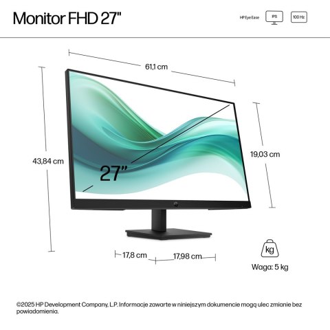 MONITOR HP LED 27" S3 Pro 327pf 100Hz (B0CG3UT)