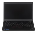 LENOVO ThinkPad T470 i5-6300U 8GB 256GB SSD 14" FHD (US QWERTY) Win10pro + zasilacz UŻYWANY (nowa bateria)