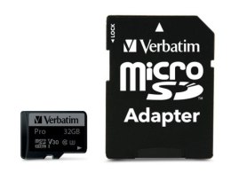 Verbatim Karta pamięci MicroSDHC Verbatim 32GB Class 10 UHS-1 + adapter SD
