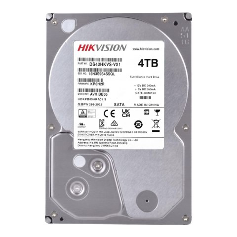 HIKVISION Dysk HIKVISION DS40HKVS-VX1 4TB 3,5" 5400 128MB SATA III