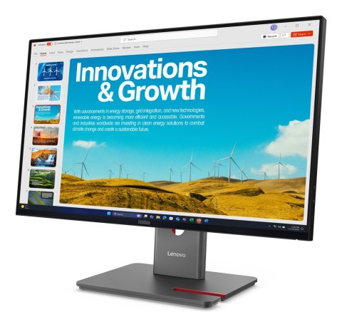 Lenovo ThinkVision P24QD-40 23.8"QHD 120Hz 300nits AG USB HDMI DP Eclipse Black