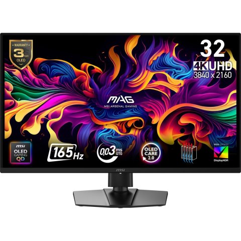 MSI Monitor 31.5" MAG 322UP QD-OLED E16 4K 165Hz