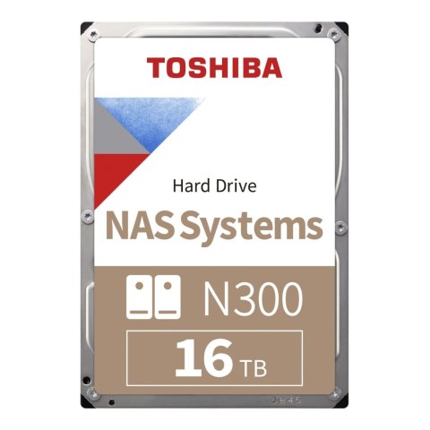 Toshiba Dysk Toshiba N300 MN11ACA16TS 16TB 3,5" 7200 1024MB SATA III NAS BULK