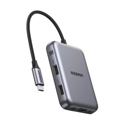 Ugreen Adapter hub USB-C 7w1 Ugreen CM896 65759 2x USB 3.0 + HDMI + 2x USB-C + czytnik SD i microSD