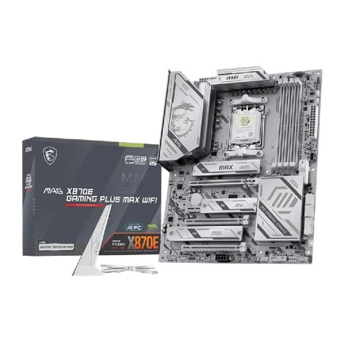 MSI Płyta MSI MAG X870E GAMING PLUS MAX WIFI /AMD X870/DDR5/SATA3/M.2/USB4/WiFi/BT/PCIe5.0/AM5/ATX