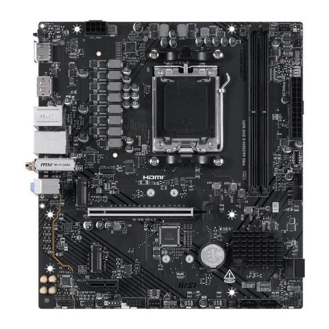 MSI Płyta MSI PRO A620AM-G EVO WIFI /AMD A620/DDR5/SATA3/M.2/USB3.0/WiFi/BT/PCIe4.0/AM5/mATX