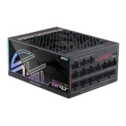 MSI Zasilacz MSI MPG Ai1600TS PCIE5 1600W 135mm 80plus Titanium aPFC