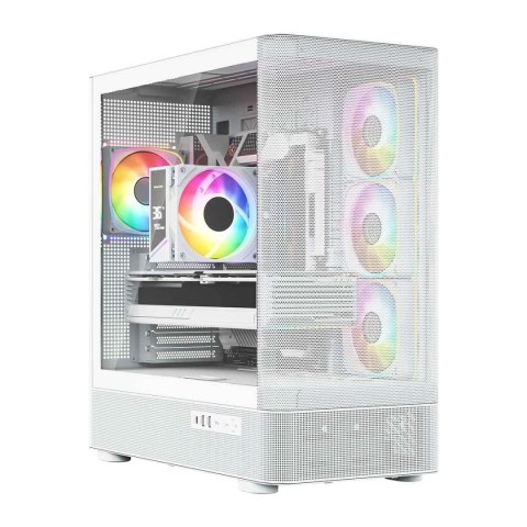 Modecom Obudowa Modecom Volcano AQ300 ARGB MIDI biała