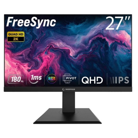 Rampage Monitor Rampage 27'' Miracle MC27RQ180 Fast IPS QHD 2K 180Hz 2xHDMI 2xDP głośniki 1ms gamingowy