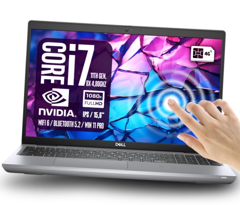 Laptop Dell Latitude 5521 i7 64GB RAM 2TB SSD MX450 15,6" Full HD dotykowy powystawowy