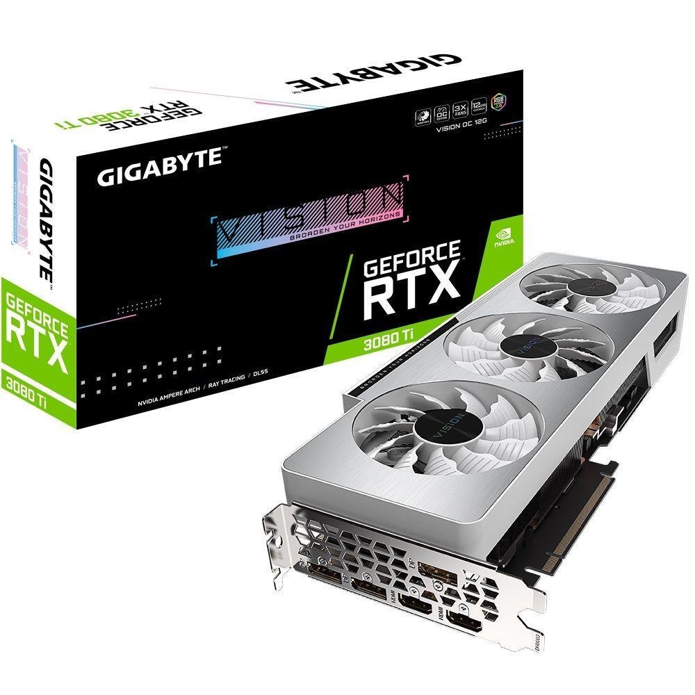 GIGABYTE Karta VGA Gigabyte GeForce RTX 3080 Ti VISION OC 12G (rev. 1.0) 12GB GDDR6X 384bit 2xHDMI 3xDP PCIe4.0