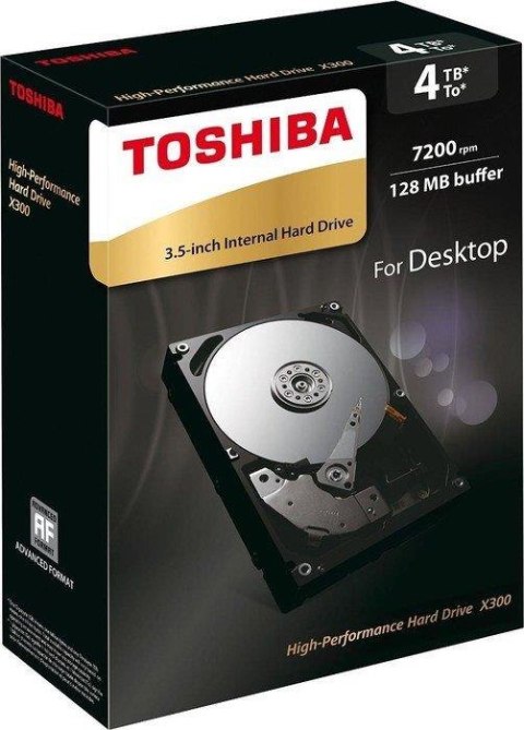 TOSHIBA Dysk Toshiba X300 HDWE140EZSTA 3,5" 4TB SATA 7200 128MB
