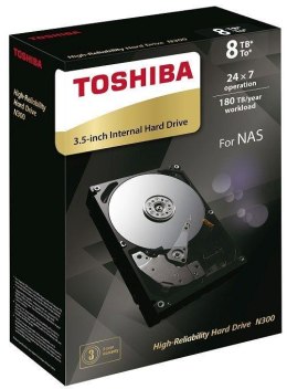TOSHIBA Dysk Toshiba N300 HDWN180EZSTA 3,5' 8TB SATA - NAS