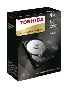 TOSHIBA Dysk Toshiba N300 HDWQ140EZSTA 3,5' 4TB SATA 7200 128MB NAS