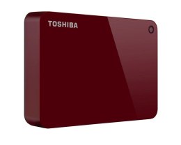 TOSHIBA Dysk zewnętrzny Toshiba Canvio Advance 4TB, USB 3.0, red