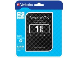 VERBATIM Dysk zewnętrzny Verbatim 1TB Store 'n' Go 2.5" czarny USB 3.0 GEN 2