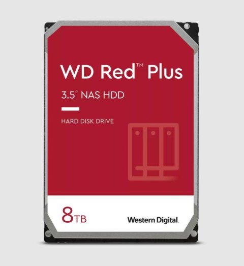 Western Digital Dysk WD Red™ Plus WD80EFZZ 8TB 3,5" 5640 128MB SATA III