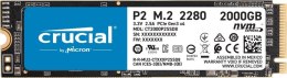CRUCIAL Dysk SSD Crucial P2 2TB M.2 PCIe 3.0 NVMe 2280 (2400/1900MB/s)