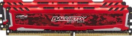 CRUCIAL Pamięć DDR4 Crucial Ballistix Sport LT 16GB (2x8GB) 2400MHz CL16 DRx8 1,2V Red