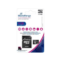 MediaRange Karta pamięci MicroSDHC MediaRange MR956 4GB Class 10 + adapter SD